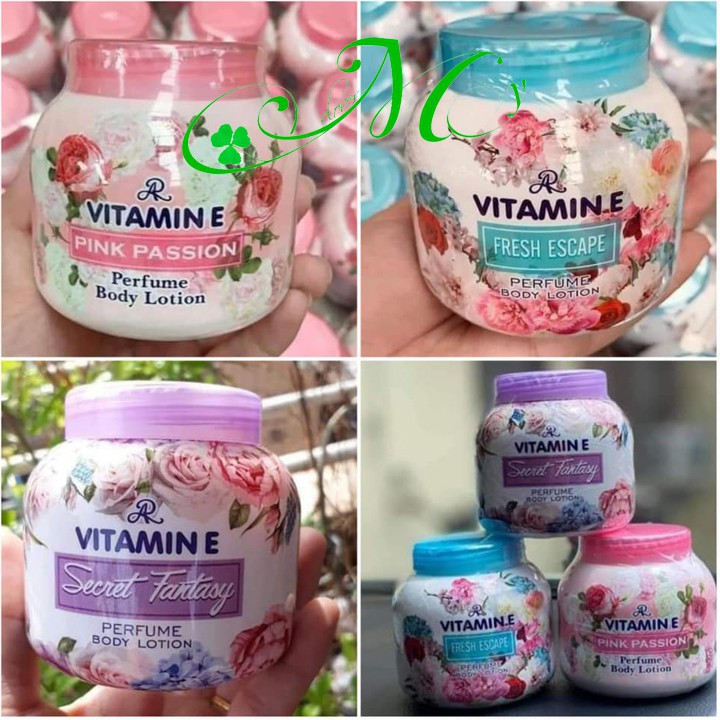 Kem dưỡng thể hương nước hoa AR Vitamin E Perfume Body Lotion Thái Lan