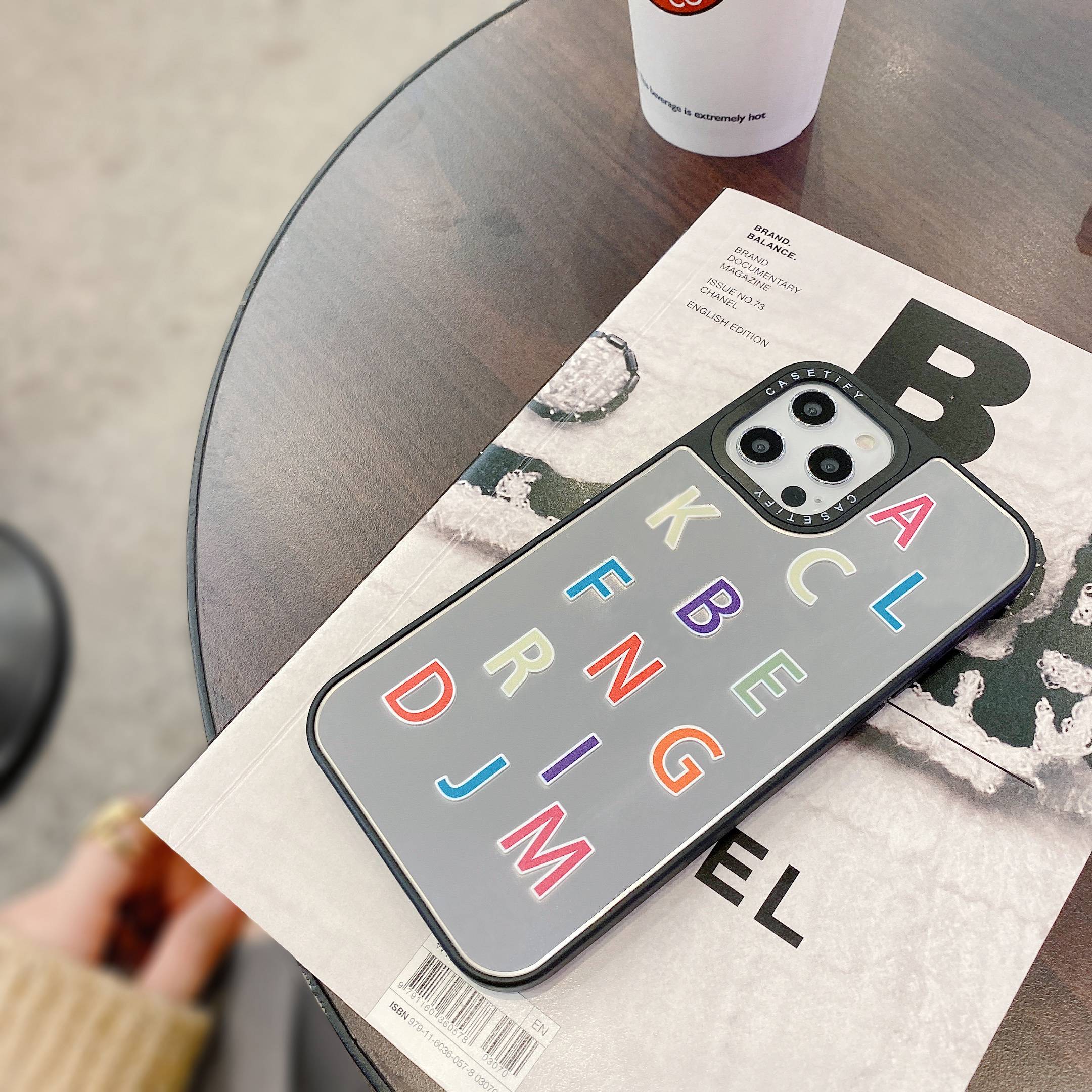 【Luxury + Mirror casetify 】Ốp Case iPhone 12 Pro Max 11 Pro max 8 plus 7 plus 6s 6Plus iPhone XR SE2020 XS Max X 12mini 12Promax Cứng Mặt Gương In Chữ Độc Đáo Cho