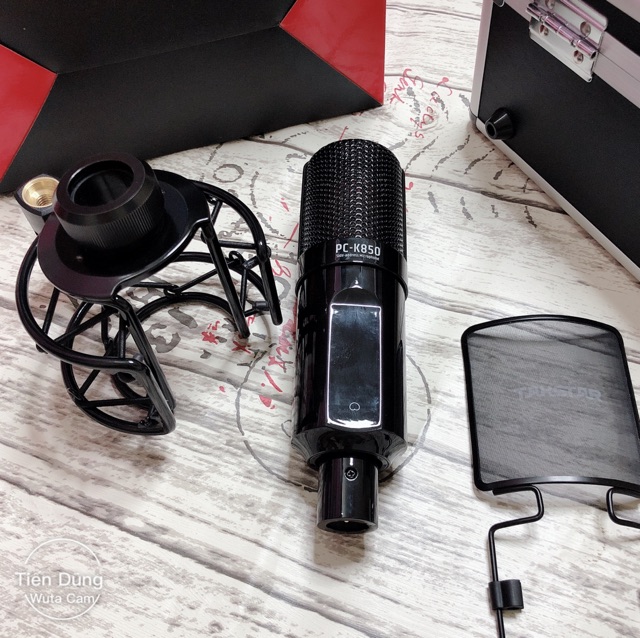 Mic thu âm takstar pc-k850 soundcard icon upod pro chân đế livestream ma2 dây mic 3m- bộ live stream đầy đủ