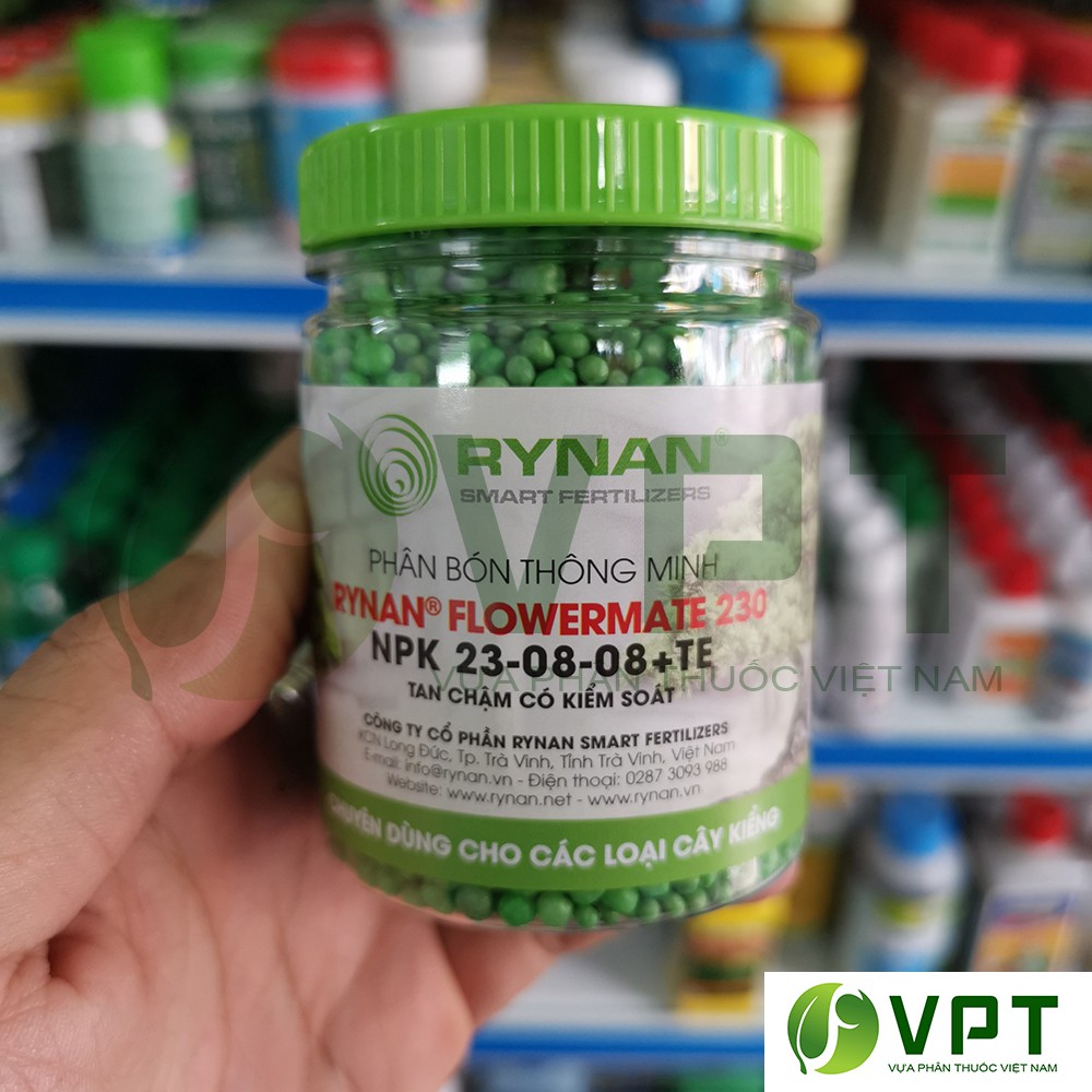 Rynan FlowerMate Hũ 150g - Phân bón thông minh, phân tan chậm có kiểm soát