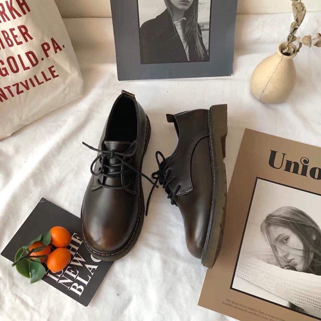 (Có sẵn) Giày oxford thắt dây 2 màu | BigBuy360 - bigbuy360.vn