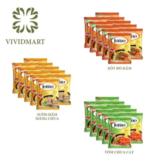 MÌ KHOAI TÂY JOMO 03 VỊ: XỐT BÒ HẦM, SƯỜN HẦM MĂNG CHUA, TÔM CHUA CAY - GÓI 80gr - GẤU ĐỎ