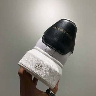 Giày Sneaker ALEXANDER MQUEEN trắng gót đen