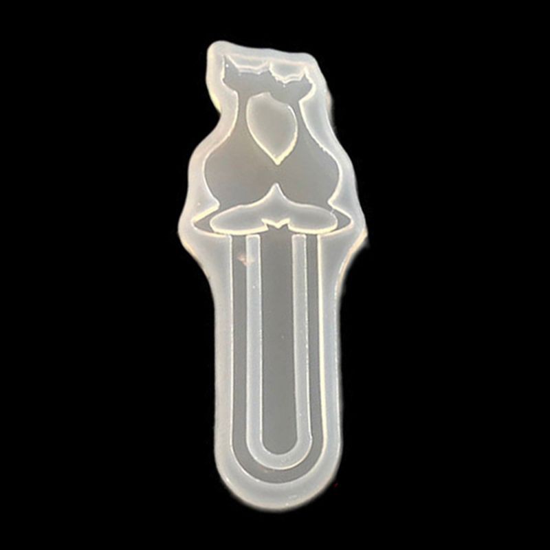 Khuôn Silicone Làm Thanh Đánh Dấu Sách Hình Mèo