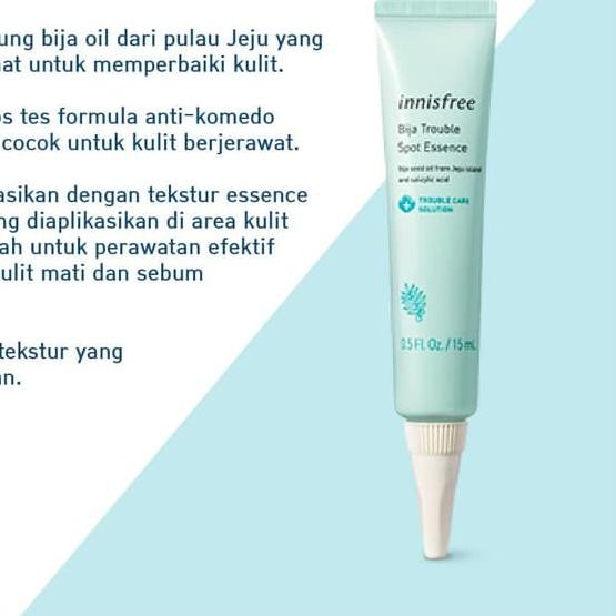 (Hàng Mới Về) Tinh Chất Innisfree Bija Trị Mụn / Thu Nhỏ Lỗ Chân Lông 15ml