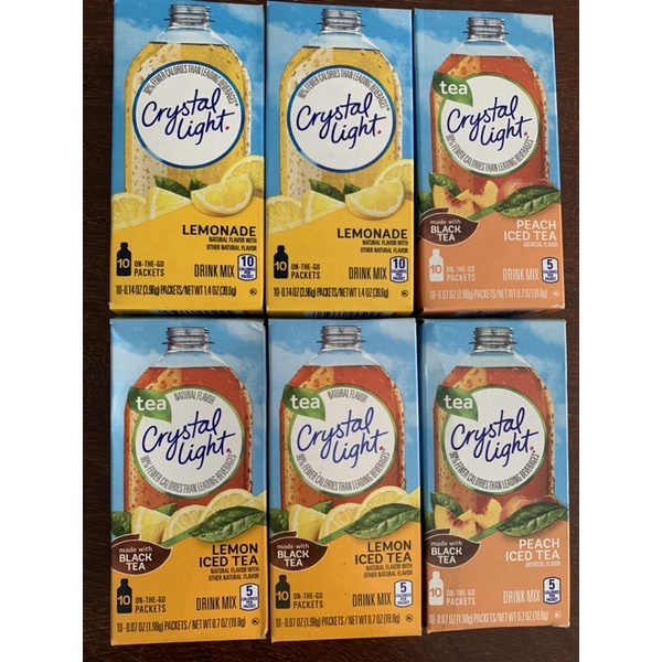 Bột trái cây Crystal light sugar free dành cho người ăn kiêng keto, das, lowcrab, người bệnh tiểu đường