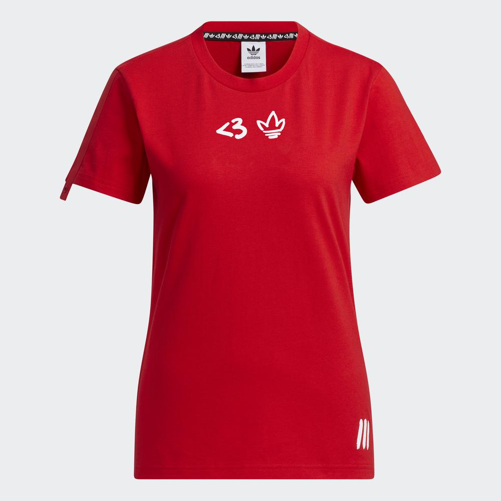 Áo Tee adidas ORIGINALS Nữ Valentine's Day Tee Màu đỏ H39015