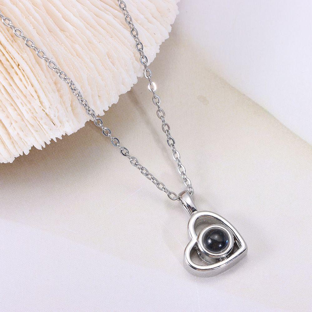 ESPO Vòng cổ Thép Không Gỉ Mặt Máy Chiếu Thời Trang