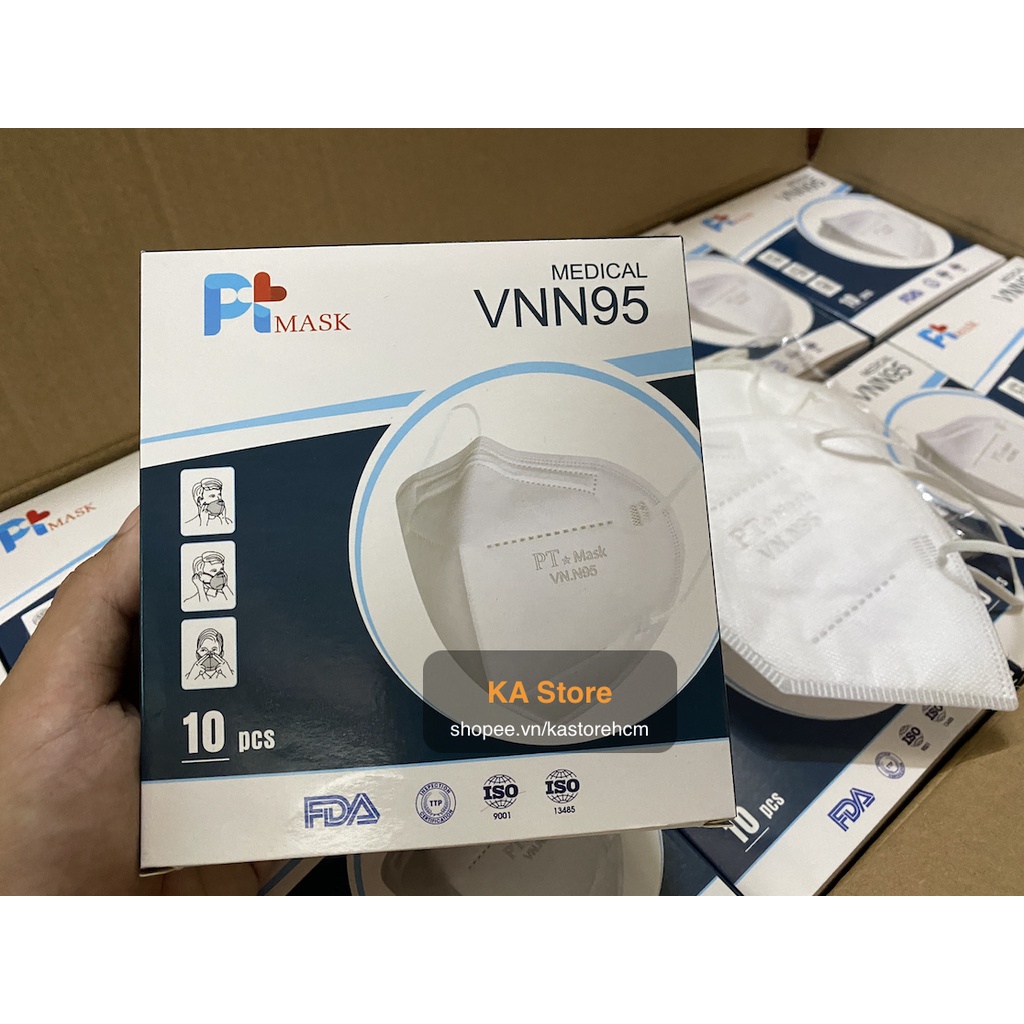 Hộp 10 Chiếc Khẩu trang N95 5 lớp kháng khuẩn Ptmask Thương Hiệu Cao Cấp | BigBuy360 - bigbuy360.vn