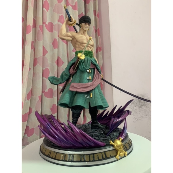 Mô hình Zoro có đế siêu to và 2 đầu thay đổi cao 38cm - Mô hình One Piece