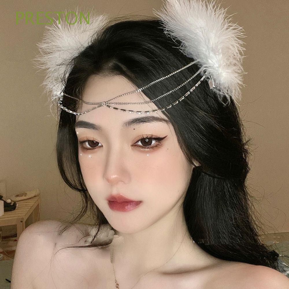 Kẹp Tóc Hình Lông Vũ Bằng Hợp Kim Phong Cách Retro Hàn Quốc