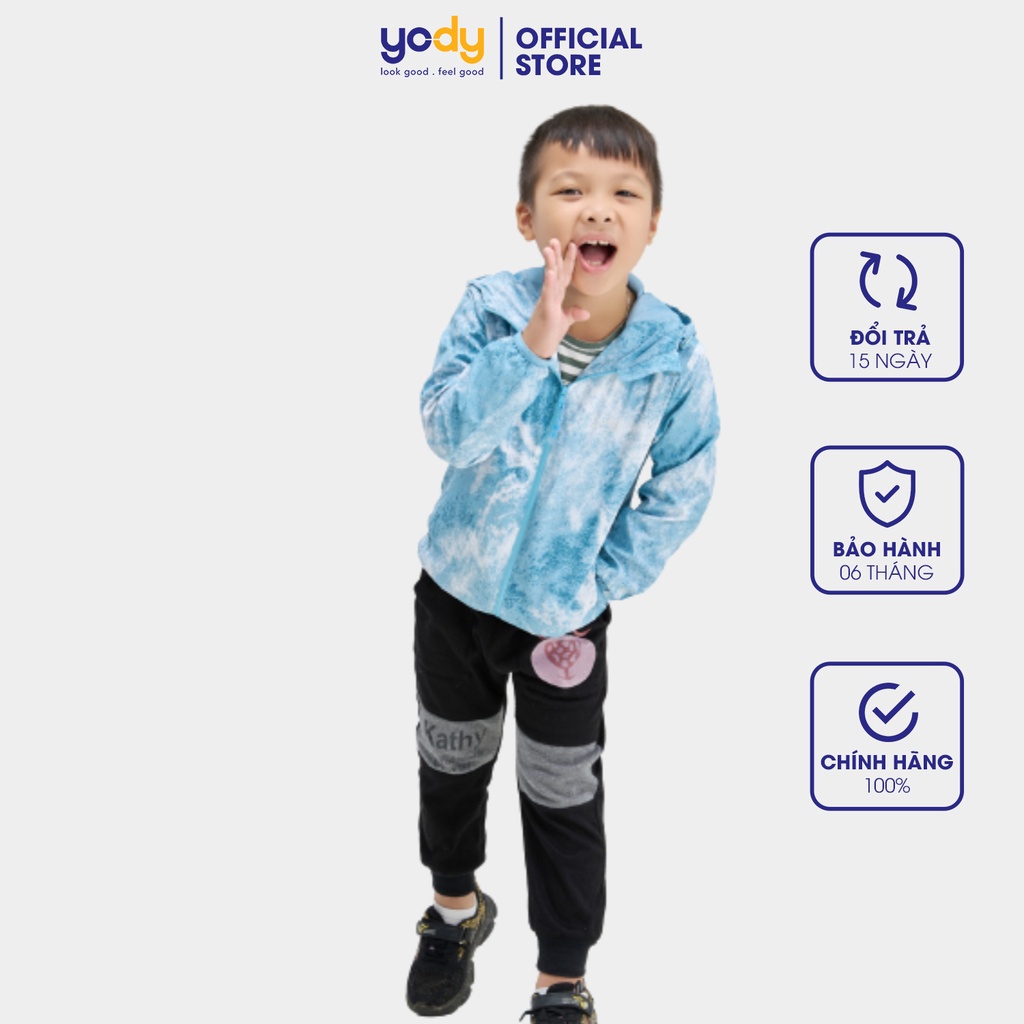 Áo gió kid YODY hai lớp in loang trượt nước nhiều màu dễ thương AKK4688