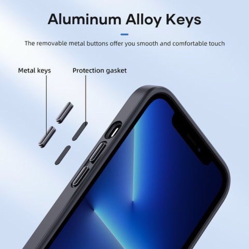 [13 | 13 Pro |13 Pro Max ] Ốp lưng Iphone Rock nhám bảo vệ cụm camera chống vân tay viền màu chống sốc cực đẹp