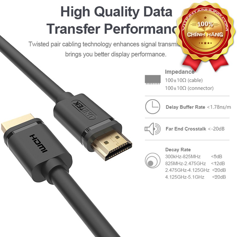 Dây hdmi unitek 25m YC170