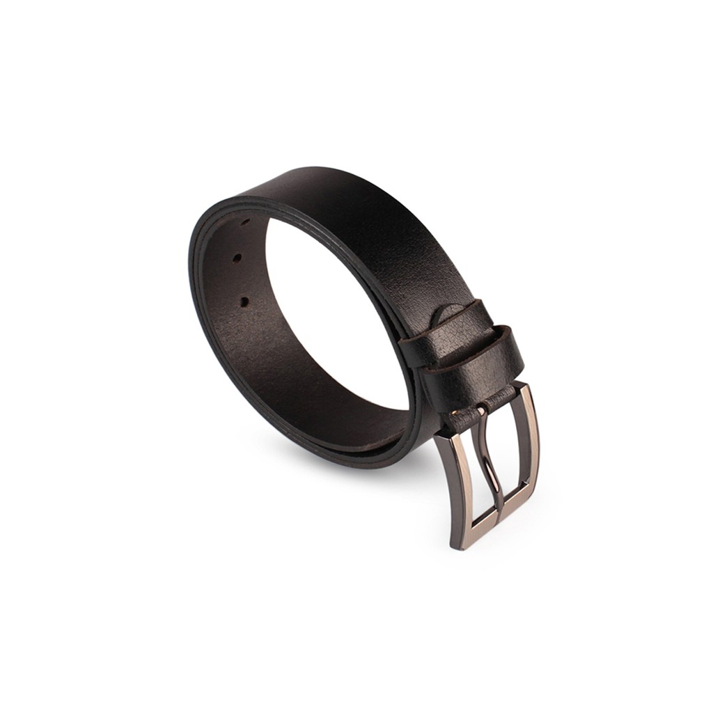 Thắt lưng da bò Hùng Cường màu đen HC3213