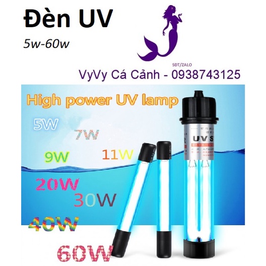 Đèn UV hồ cá 5W - 100W