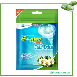 Kẹo Eugica Candy - Eugica Candy Cool Extra (Bịch 15 viên)