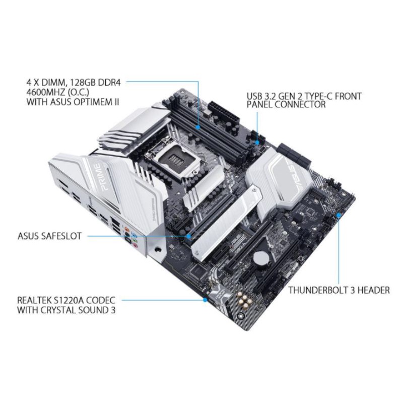 Bộ máy tính bàn ATX Intel I7 10700K Main Asus Prime Z490-A | BigBuy360 - bigbuy360.vn