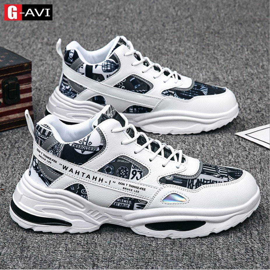 Giày tăng chiều cao nam kiểu dáng sneaker thể thao năm động, trẻ trung, phong cách cá tính Avi377 | BigBuy360 - bigbuy360.vn