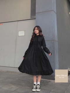 Đầm dài nút bọc VD001 madebymint