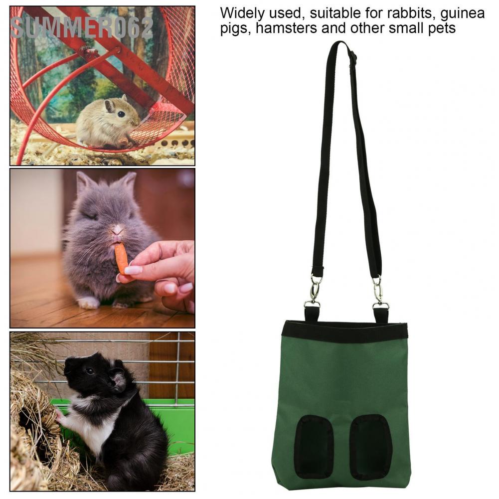 Summer062 Rabbit Feeding Bag Non‑toxic Hay Feeder Hanging Device for Small Pets