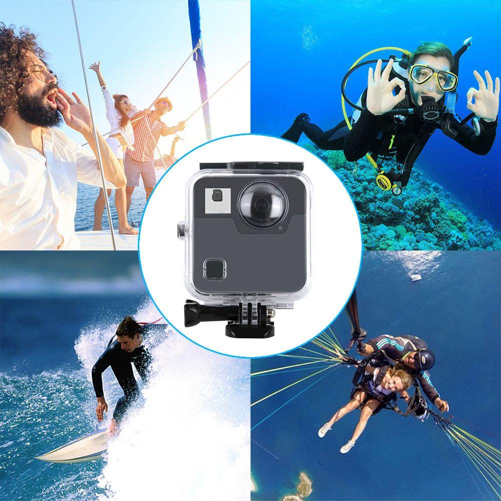 BEBETTERM Hộp Chống Thấm Nước Mới 360° Vỏ Bảo Vệ Camera Hành Trình GoPro Fusion