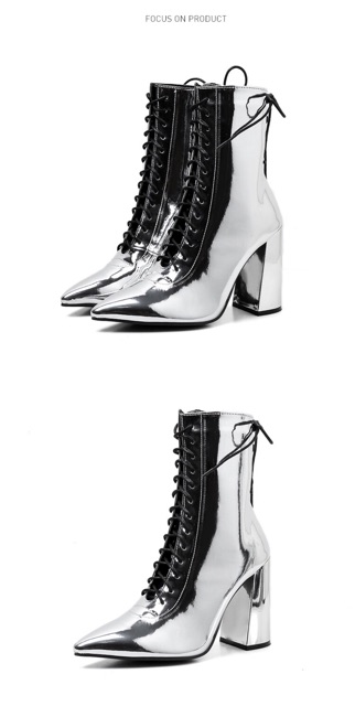 Boot ánh bạc buộc dây | BigBuy360 - bigbuy360.vn