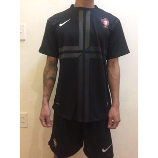Bộ hoặc áo bóng đá Bồ Đào Nha đen CR7 hàng siêu cấp-Thi đấu (Sale đến 60%)
