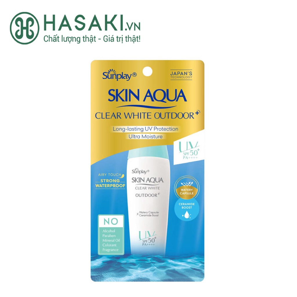 Gel Chống Nắng Sunplay Skin Aqua Cho Vận Động Mạnh Clear White Outdoor SPF50+ PA++++ 30g