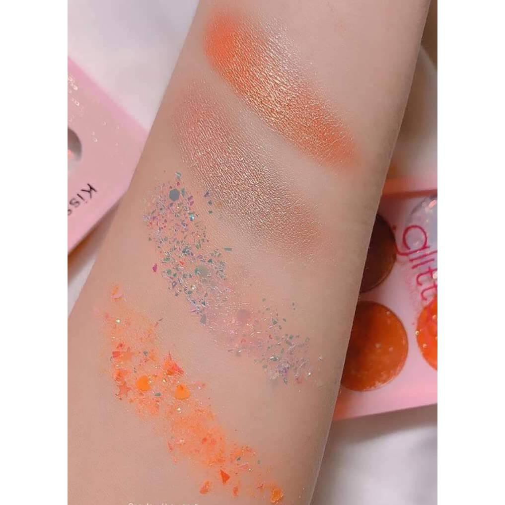 Nhủ Mắt Kim Tuyến 4 Ô Màu Tạo Điểm Nhấn Kiss Beauty Glitter Eyeshadow No.87116 | BigBuy360 - bigbuy360.vn