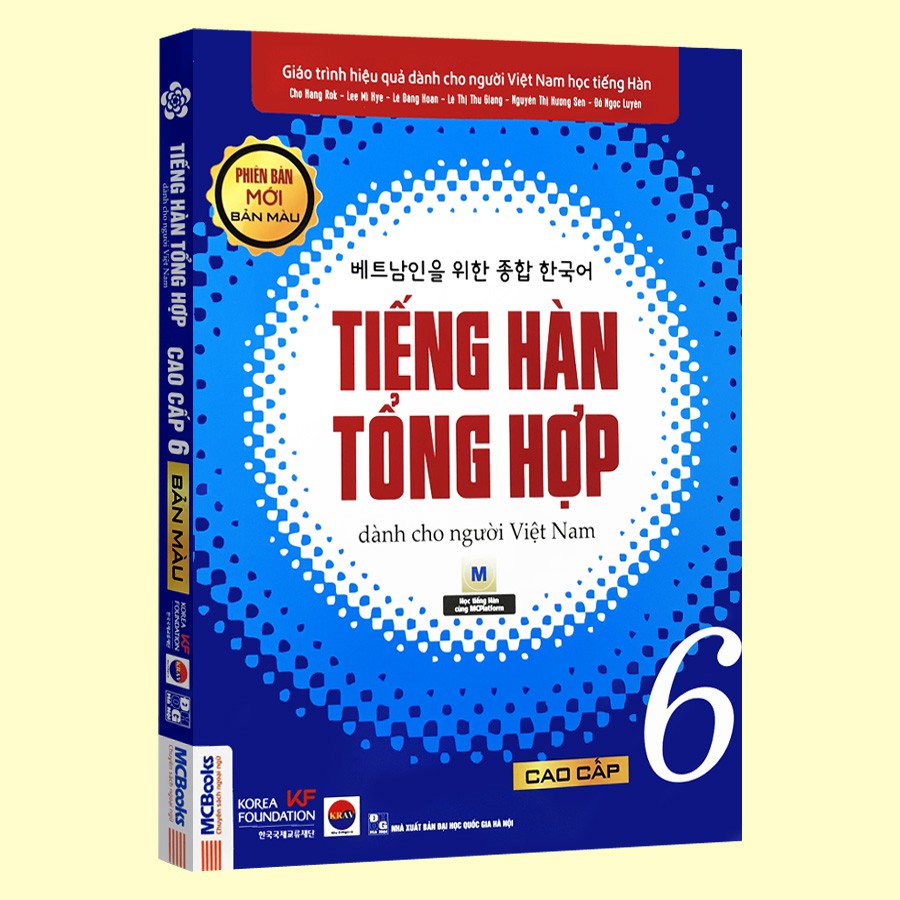 Sách - Tiếng Hàn Tổng Hợp Dành Cho Người Việt Nam - Cao Cấp 6 Phiên Bản Mới (4 Màu)