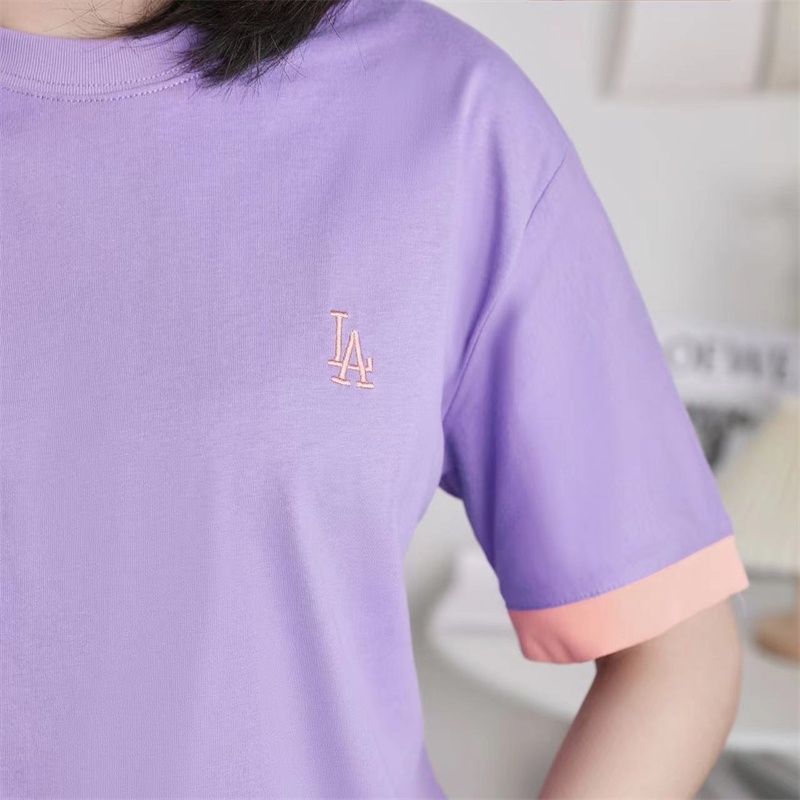 Áo Thun Thể Thao Họa Tiết Thêu logo MLB NY Cao Cấp Cho Nam Nữ