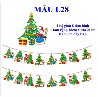 BỘ SƯU TẬP 02 CỜ TREO NOEL TRANG TRÍ - NHIỀU MẪU