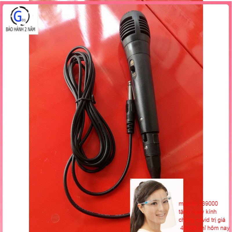 Micro hát karaoke có dây giá rẻ dùng cho tất cả các loa như P88, P89, 996, 669, 802, A061, F4, F5, F6