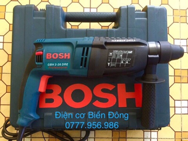 Máy khoan bêtông🔥FREESHIP🔥 Tặng mũi gài 50k Máy khoan BOSCH 2-26 DRE hộp lớn 3 chức năng khoan bê tông