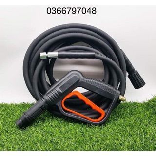 Dây10m lõi thép + súng rửa xe gia đình áp lực cao