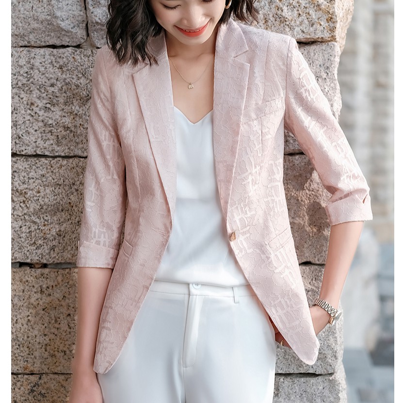 Áo Khoác Nữ Tay Lửng Phối Ren Thời Trang Size M-3Xl | BigBuy360 - bigbuy360.vn