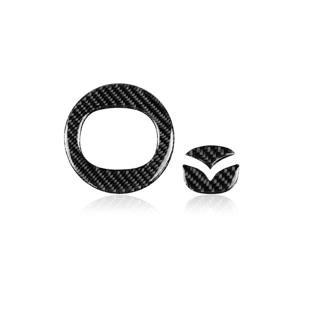 Set trang trí vô lăng xe mazda cx5 cx8 mazda 3 6 cabon thật siêu đẹp