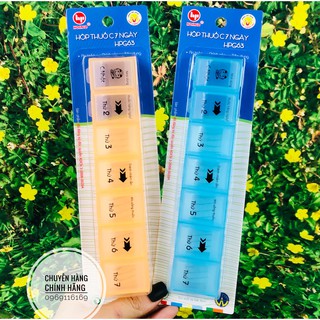 Hộp chia thuốc 7 ngày HPG63 - Hộp thuốc cầm tay bằng nhựa cao cấp HOFACO