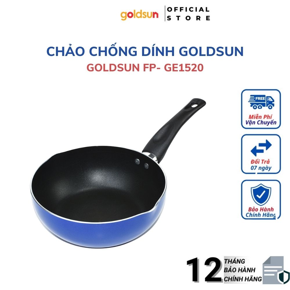 Chảo Chống Dính Sâu Lòng FP- GE1520 (B) GOLDSUN Chiên, Xào Đa Năng, Thiết Kế Đơn Giản, Bền Đẹp