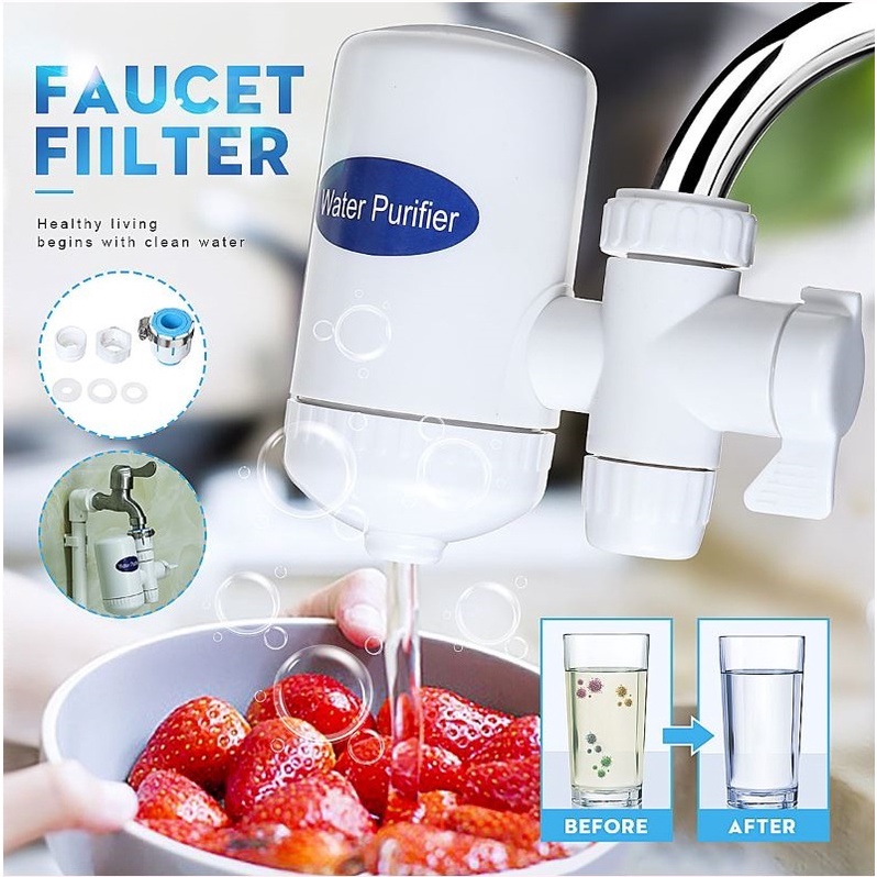 Bộ Lọc Nước Sạch Tại Vòi Mini Water Purifier Với 4 Tầng, Giúp Lọc Sạch 99,99% Các Loại Cặn Bẩn