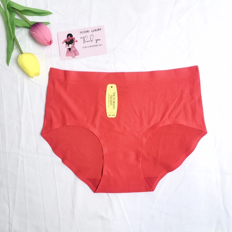 Quần lót đúc su thông hơi co dãn đàn hồi, Quần chip nữ mỏng nhẹ đáy thấm hút mồ hơi tốt 1523-1524
