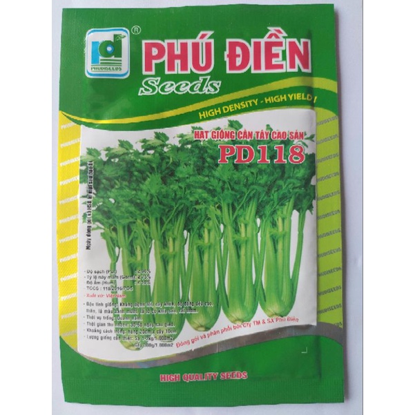 HẠT GIỐNG CẦN TÂY CAO SẢN PD118