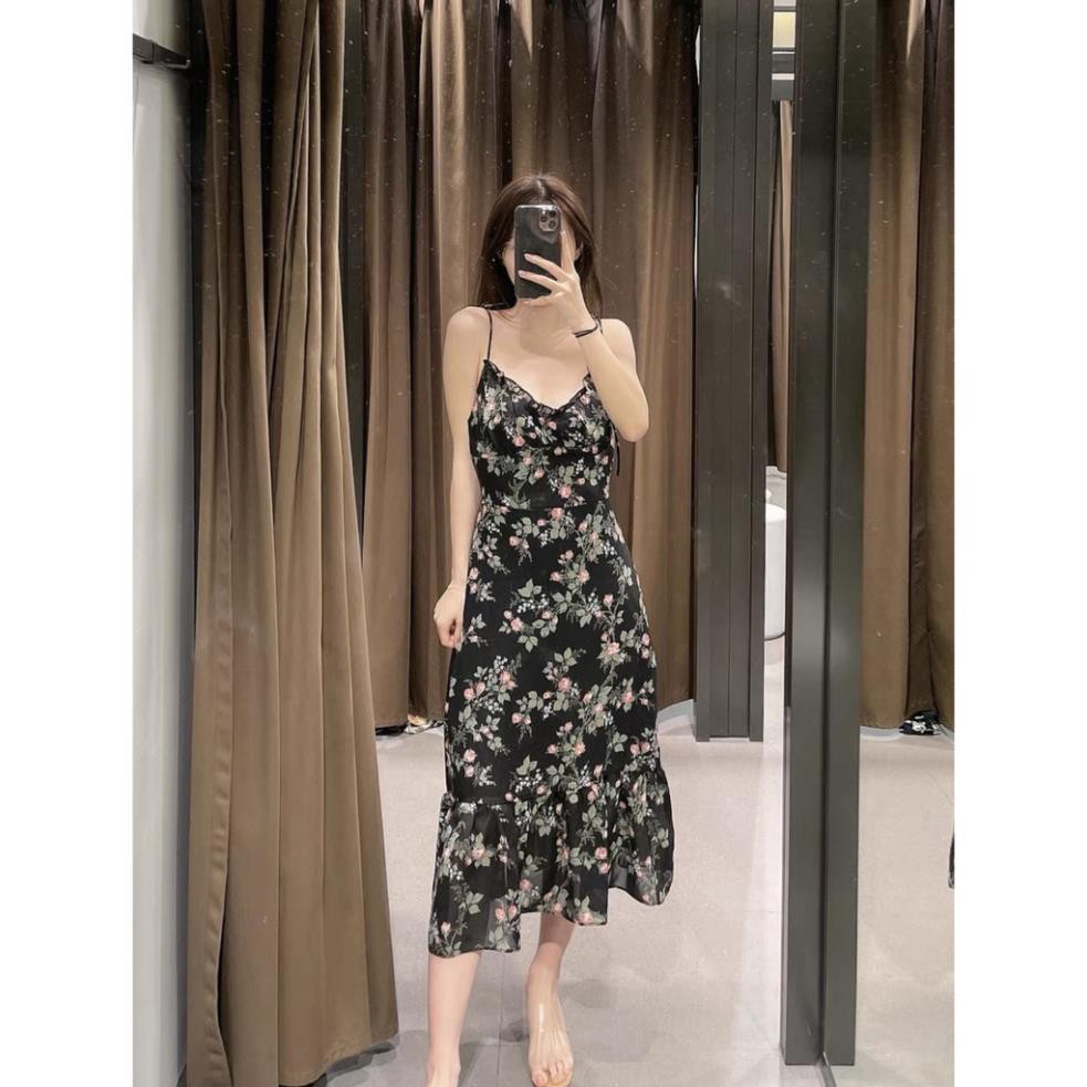 Váy Maxi Nữ, Đầm 2 Dây Thắt Nơ Vai Nhún Ngực Đuôi Cá Form Dáng Thoải Mái, Phù Hợp Đi Chơi, Đi Biển. | BigBuy360 - bigbuy360.vn