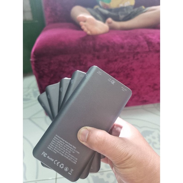 Pin sạc dự phòng không dây Polymer 10.000 mAh Type C PD QC3.0 Xmobile P66D Xám jp90s tgdd