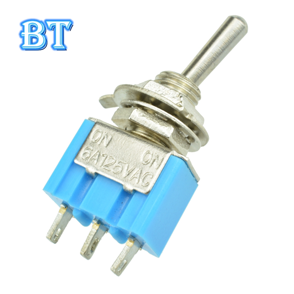 1 Công Tắc Gạt 2 Chấu Mini 6A 125VAC SPDT MTS-102