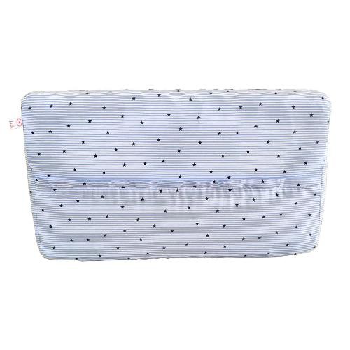 Bộ 2 Vỏ Gối Cao Su Non Chất Vải Thô Cotton Kẻ Sọc Mỏng Mềm Mại Thoáng Mát