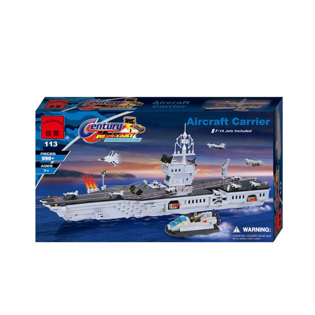 Lego lắp ráp tàu sân bay khổng lồ 113 giúp trẻ rèn tính kiên trì tăng sáng tạo xếp hình hơn 1000 mảnh ghép