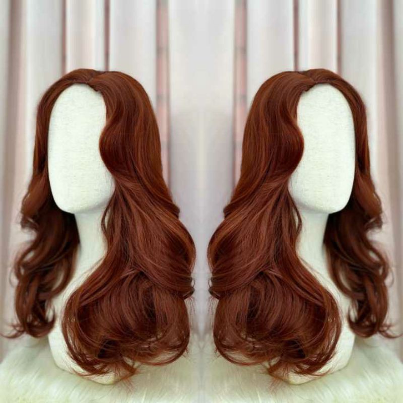 tóc nguyên đầu đỏ sẫm