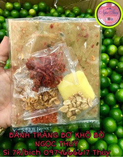 5 BỊCH BÁNH TRÁNG BƠ KHÔ BÒ NGỌC THUỶ